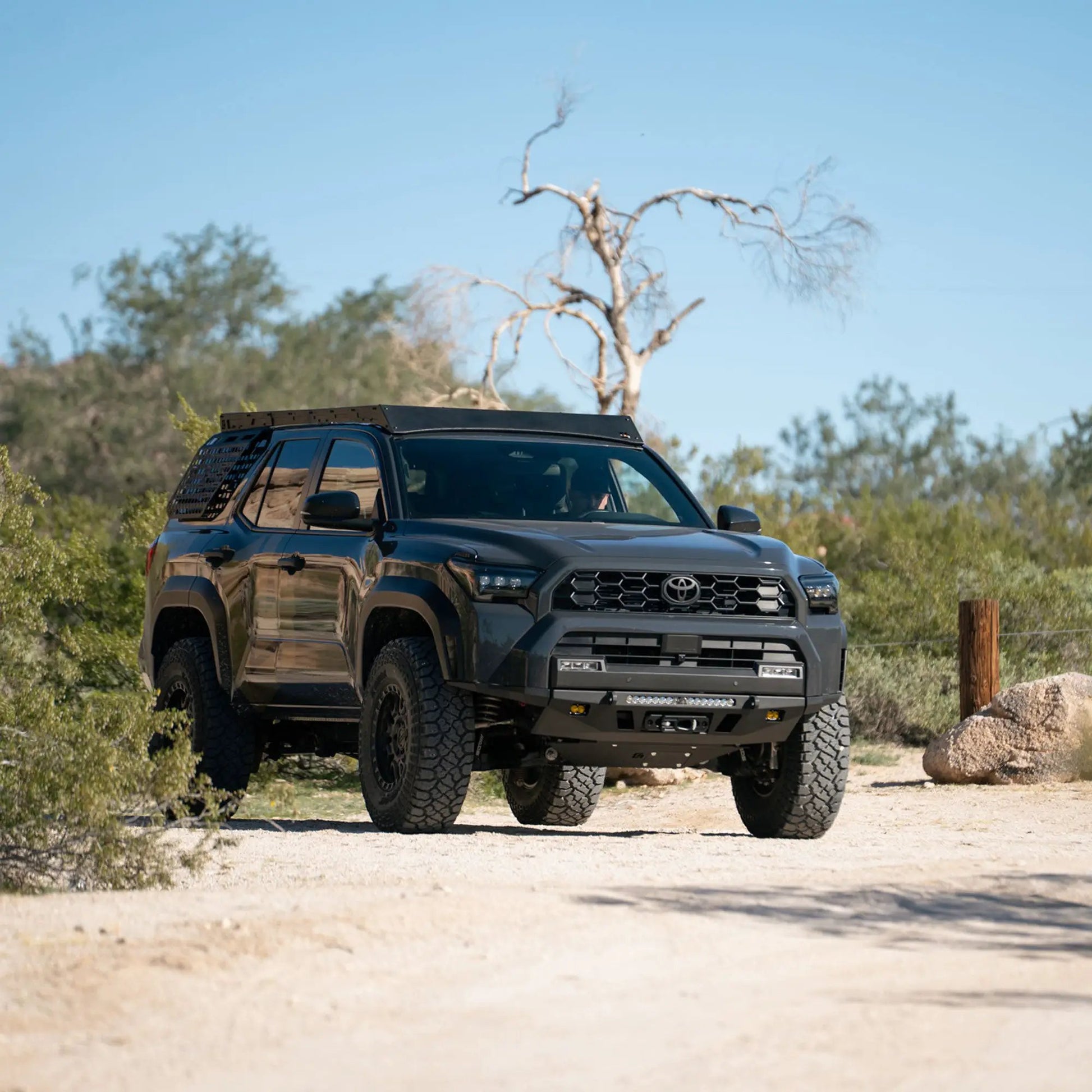 C4 Fabrication 4Runner Roof Rack with Optional Light Bar Mount / 6th Gen / 2025+ (No Light Mount) by C4 Fabrication
