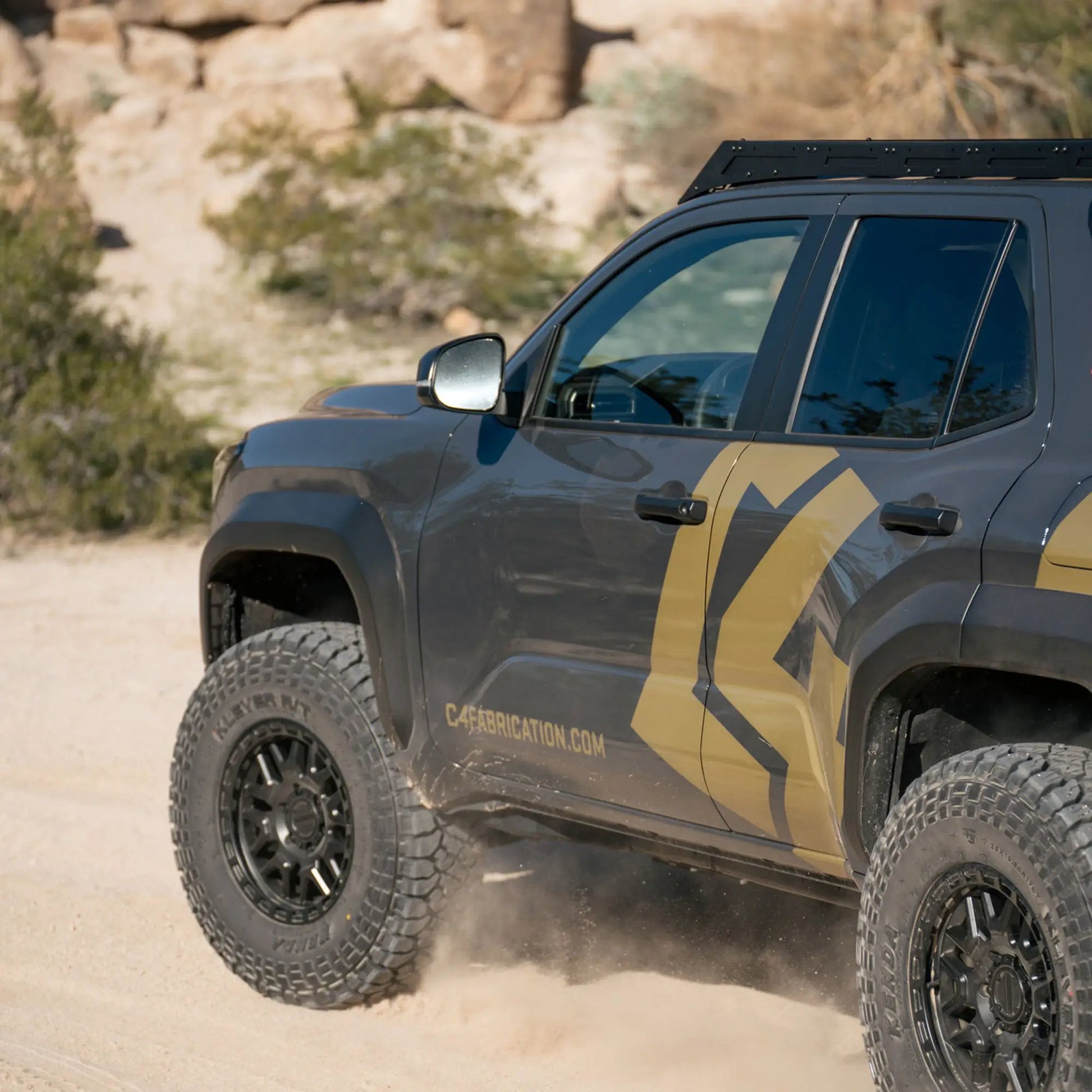 C4 Fabrication 4Runner Roof Rack with Optional Light Bar Mount / 6th Gen / 2025+ (No Light Mount) by C4 Fabrication