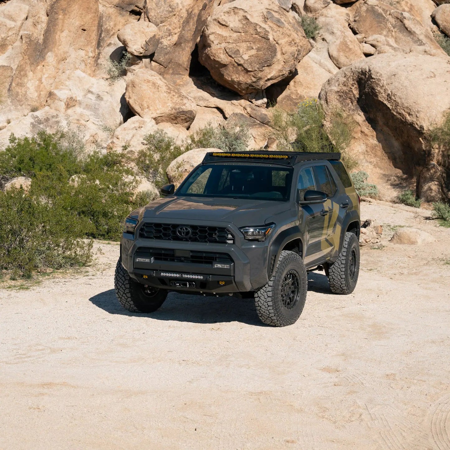 C4 Fabrication 4Runner Roof Rack with Optional Light Bar Mount / 6th Gen / 2025+ (With Light Mount) by C4 Fabrication