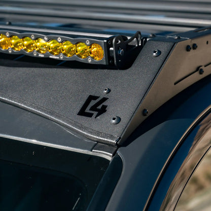 C4 Fabrication 4Runner Roof Rack with Optional Light Bar Mount / 6th Gen / 2025+ (With Light Mount) by C4 Fabrication