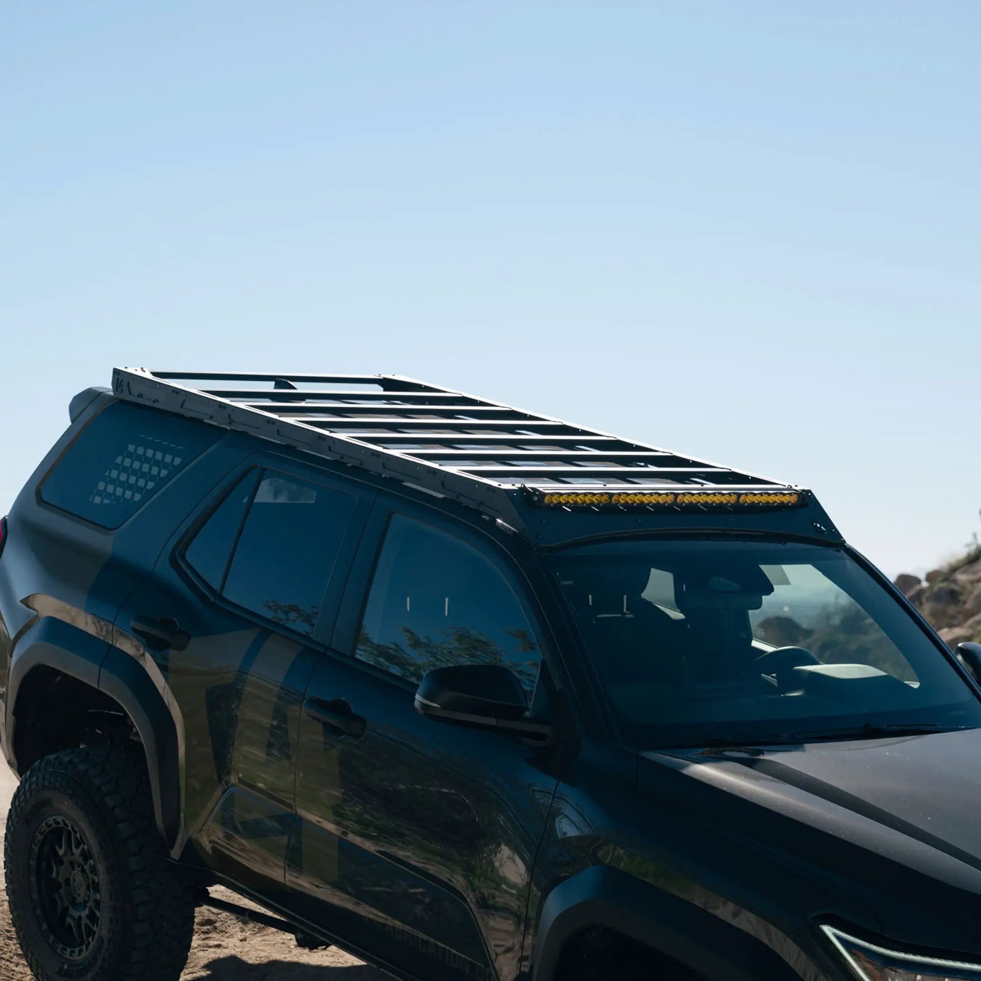 C4 Fabrication 4Runner Roof Rack with Optional Light Bar Mount / 6th Gen / 2025+ (With Light Mount) by C4 Fabrication