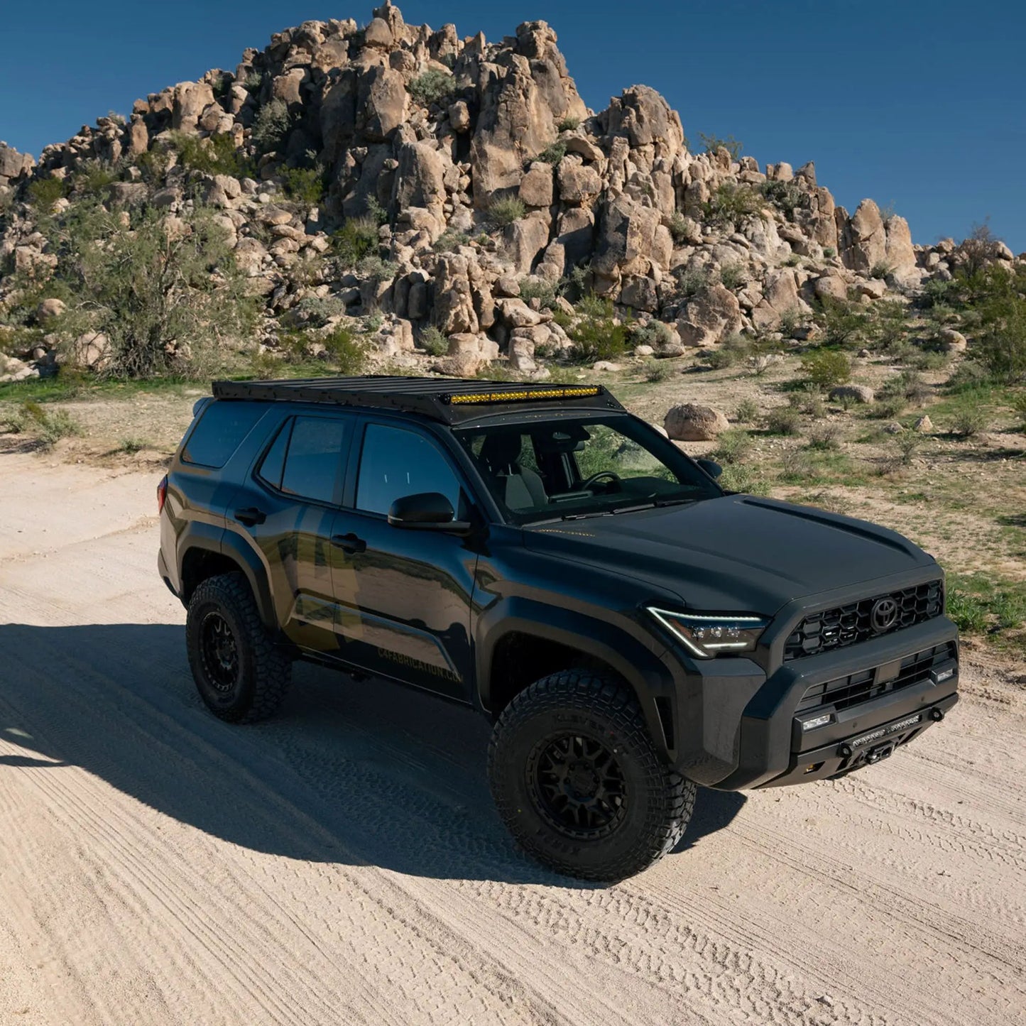 C4 Fabrication 4Runner Roof Rack with Optional Light Bar Mount / 6th Gen / 2025+ (With Light Mount) by C4 Fabrication