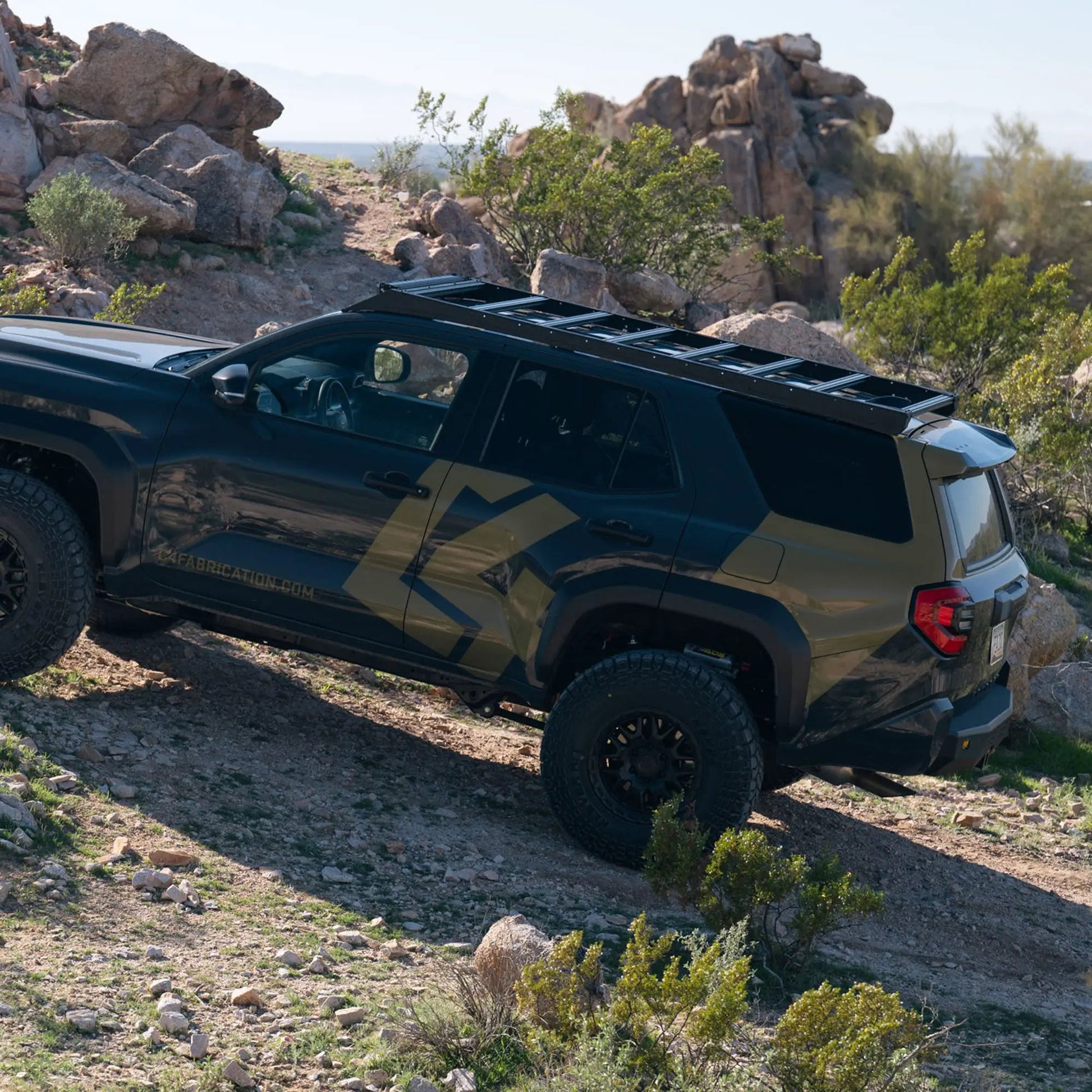 C4 Fabrication 4Runner Roof Rack with Optional Light Bar Mount / 6th Gen / 2025+ (With Light Mount) by C4 Fabrication