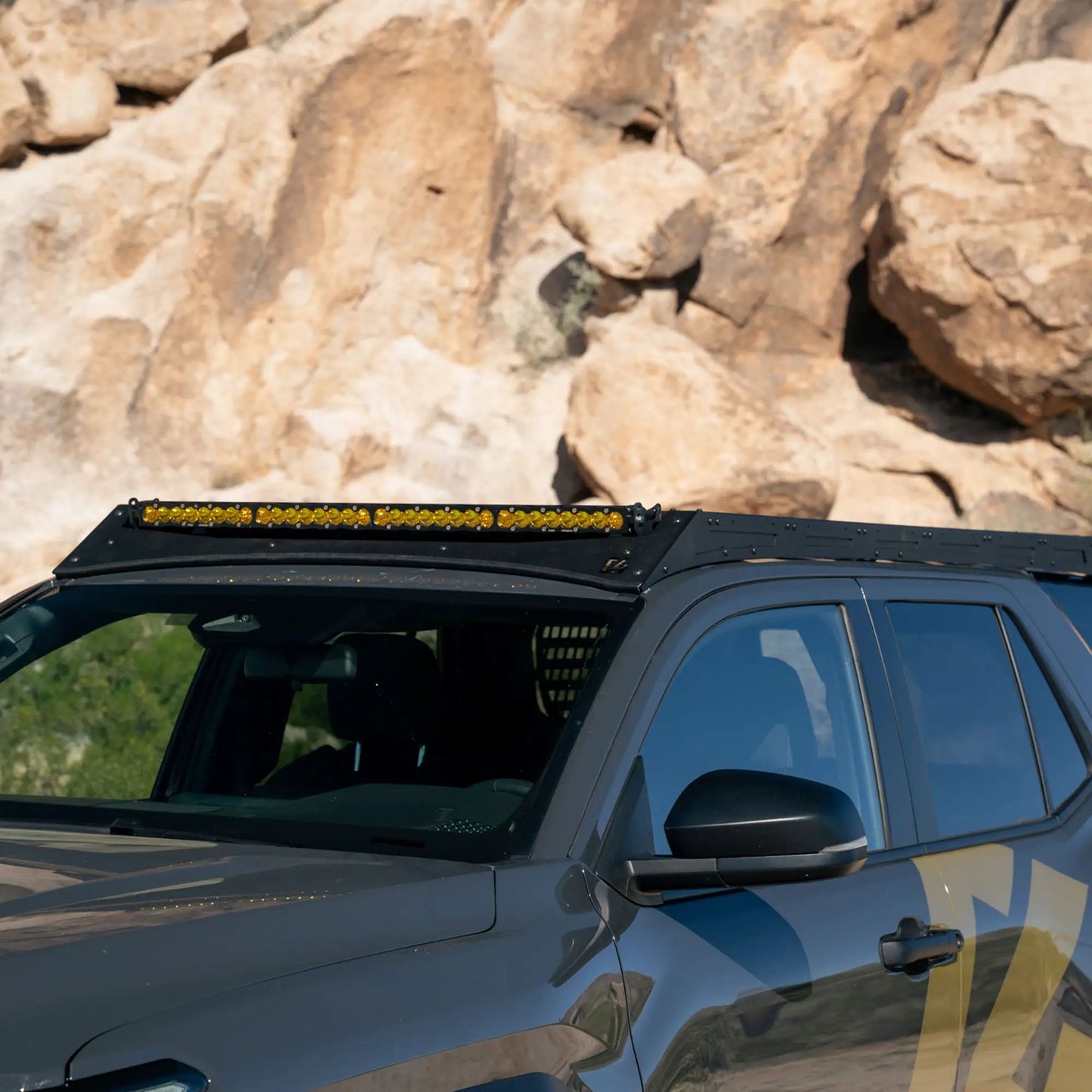 C4 Fabrication 4Runner Roof Rack with Optional Light Bar Mount / 6th Gen / 2025+ (With Light Mount) by C4 Fabrication