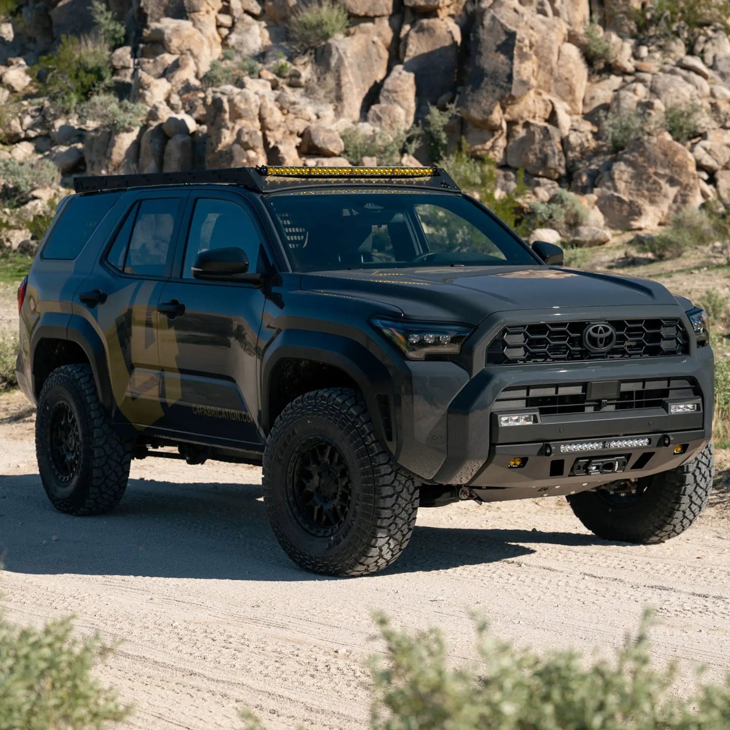 C4 Fabrication 4Runner Roof Rack with Optional Light Bar Mount / 6th Gen / 2025+ (With Light Mount) by C4 Fabrication