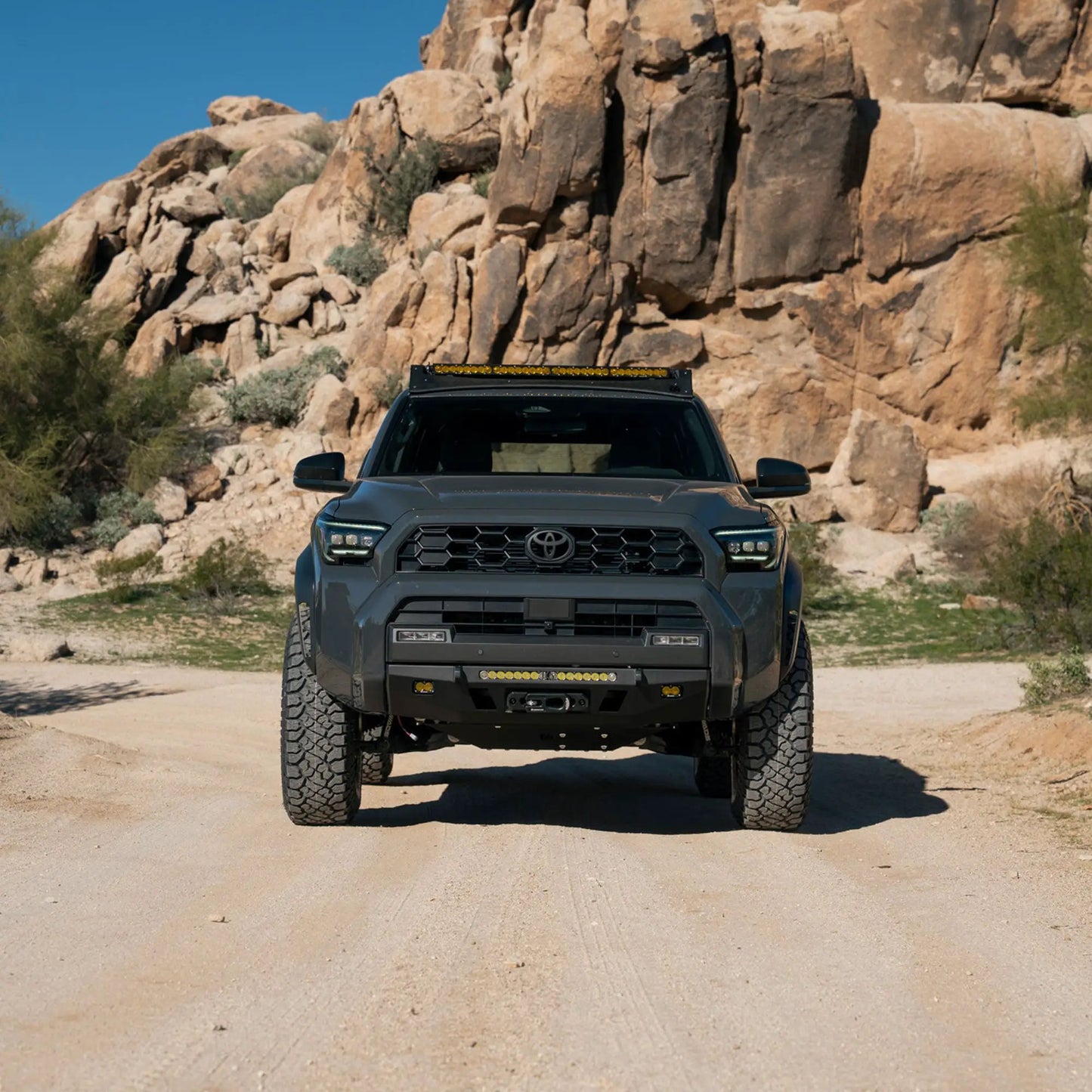 C4 Fabrication 4Runner Roof Rack with Optional Light Bar Mount / 6th Gen / 2025+ (With Light Mount) by C4 Fabrication