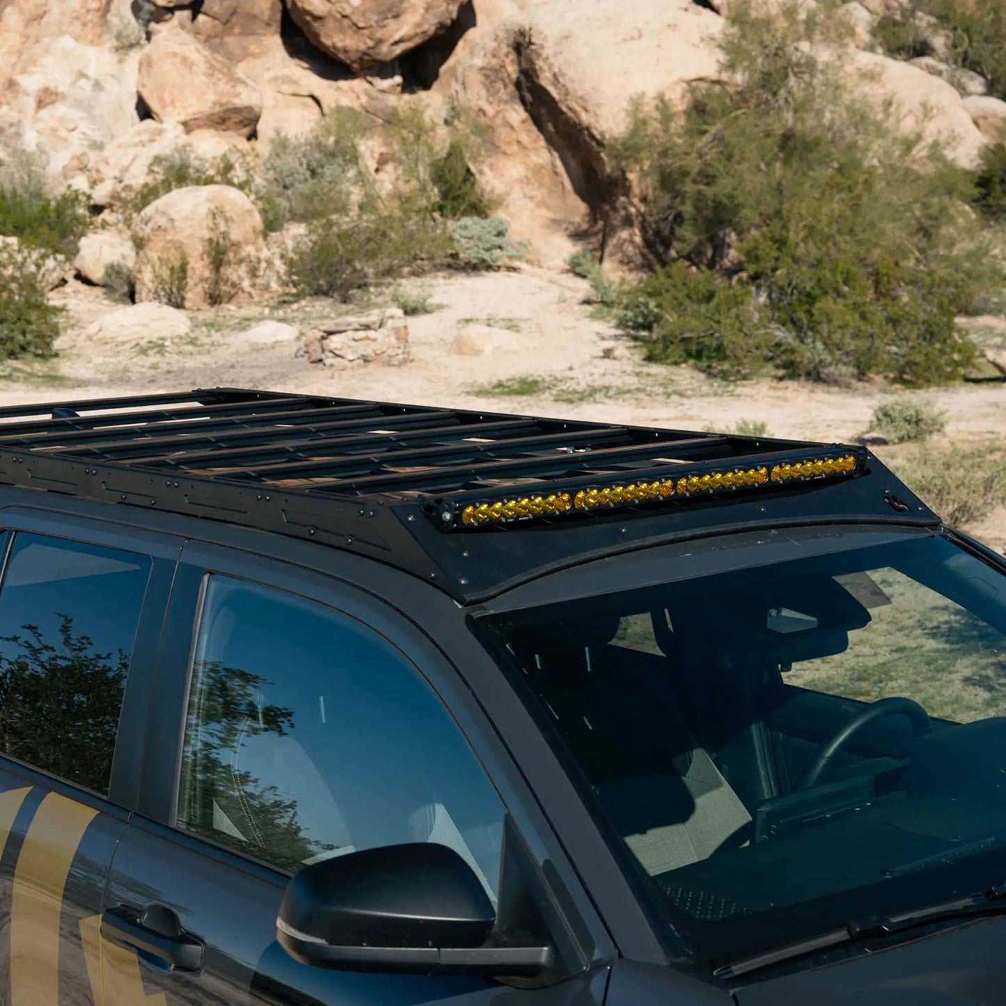 C4 Fabrication 4Runner Roof Rack with Optional Light Bar Mount / 6th Gen / 2025+ (With Light Mount) by C4 Fabrication