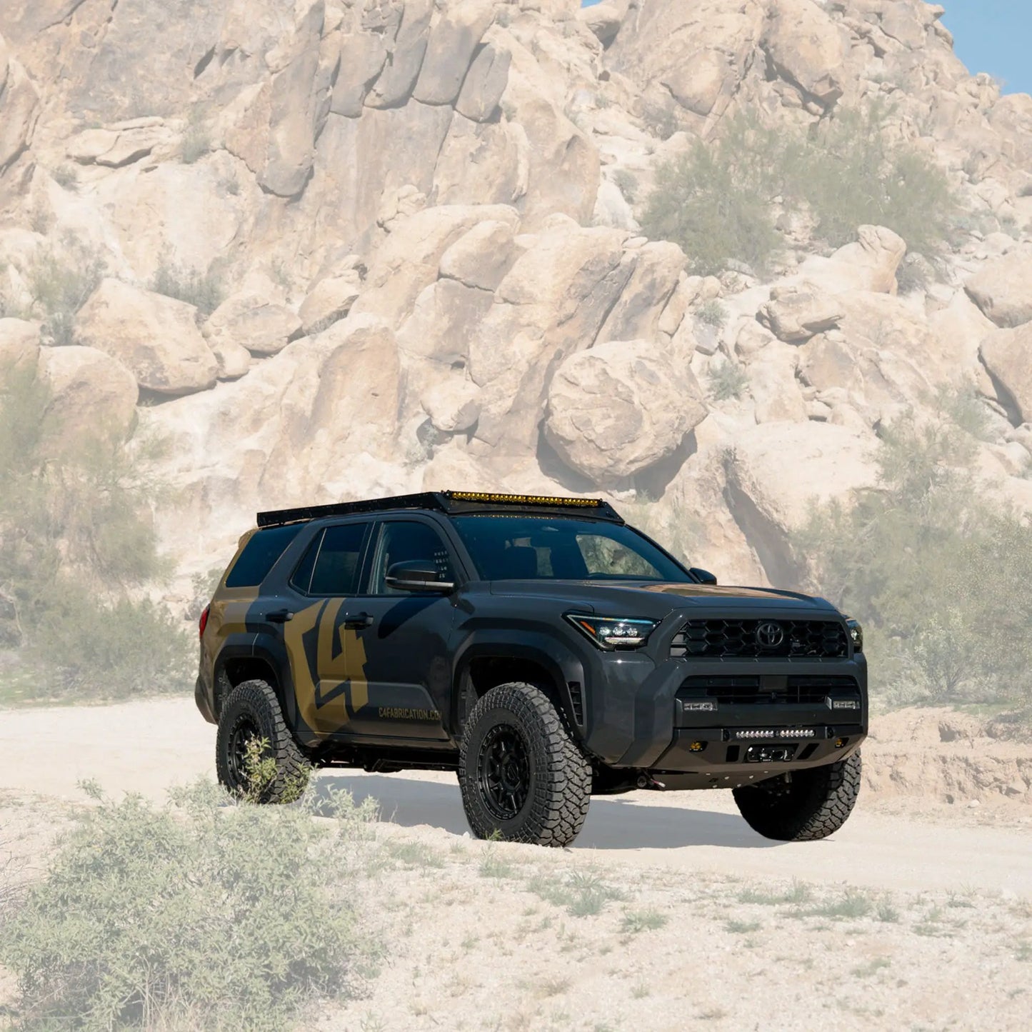 C4 Fabrication 4Runner Roof Rack with Optional Light Bar Mount / 6th Gen / 2025+ (With Light Mount) by C4 Fabrication