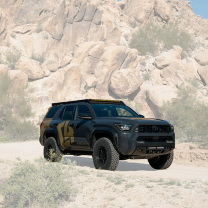 C4 Fabrication 4Runner Roof Rack with Optional Light Bar Mount / 6th Gen / 2025+ (With Light Mount) by C4 Fabrication