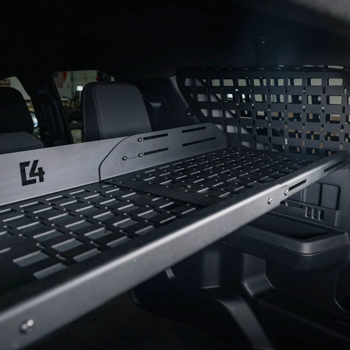 C4 Fabrication 4Runner Add-On Shelf for Rear Window Molle Panels / 6th Gen / 2025+ by C4 Fabrication