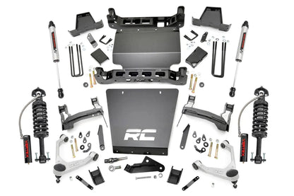 Rough Country 7 Inch Stamped Steel LCA Lift Kit | Forged UCA | Bracket | Vertex/V2 Shks | Chevy/GMC 1500 (16-18) by Rough Country