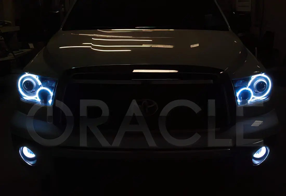 Oracle Lighting This LED halo kit can be wired to any 12 volt source like a controller, switch, or to the parking lights directly. The ColorSHIFT(tm) option requires the use of a ColorSHIFT(tm) controller to properly operate, which is sold separately.