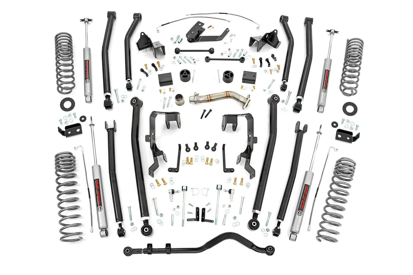 Rough Country 4 Inch Lift Kit | Long Arm | Jeep Wrangler Unlimited 4WD (2012-2018) by Rough Country