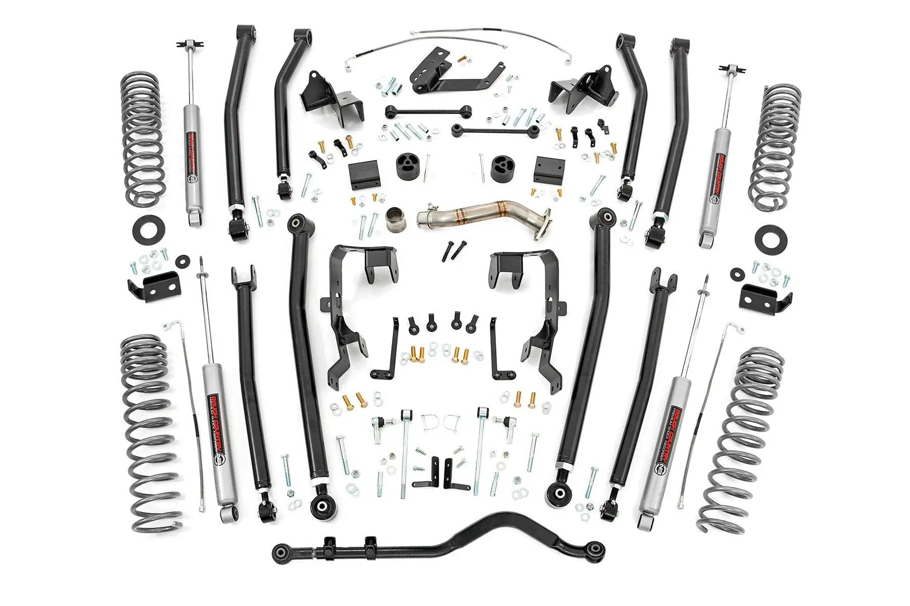 Rough Country 4 Inch Lift Kit | Long Arm | Jeep Wrangler Unlimited 4WD (2012-2018) by Rough Country