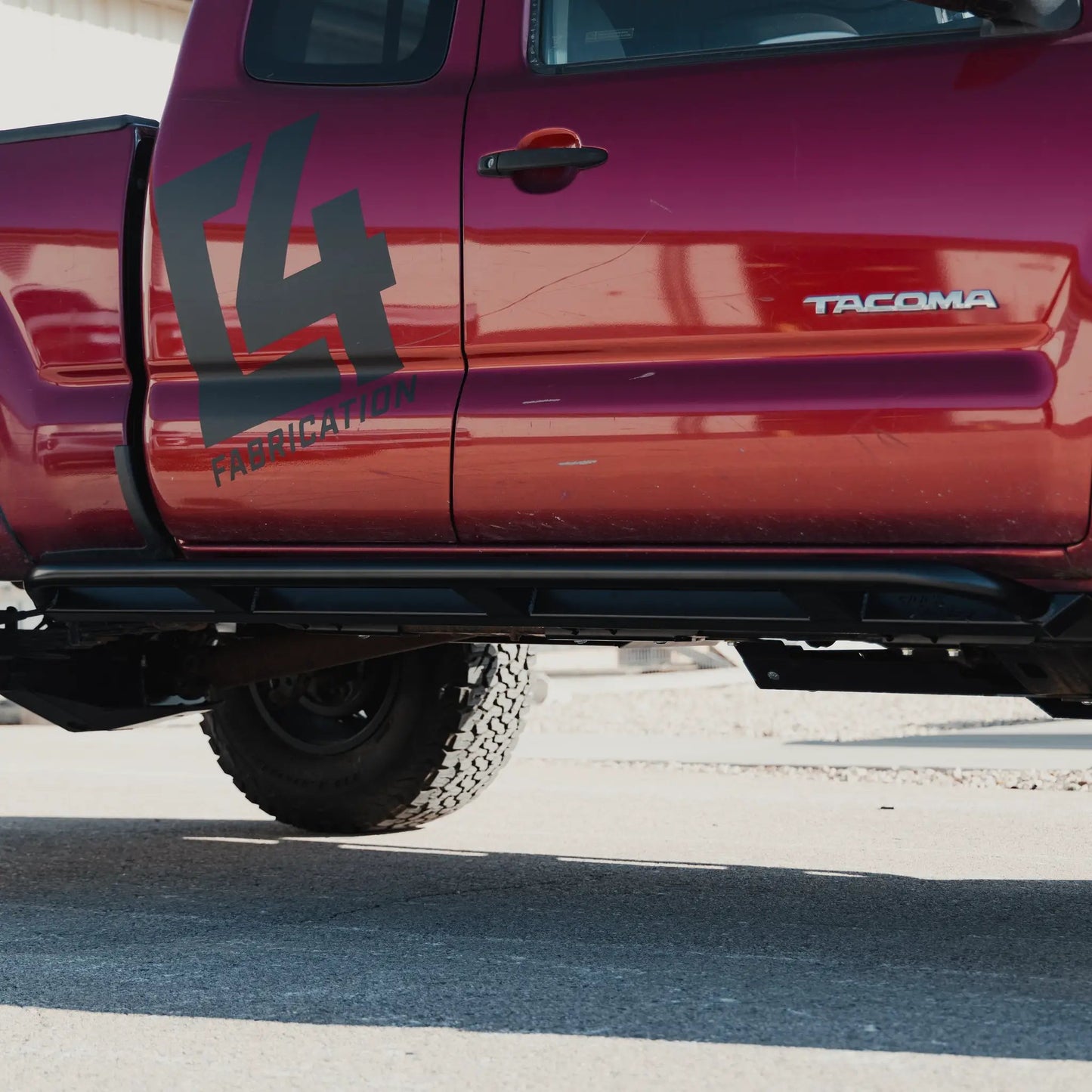C4 Fabrication Tacoma Rock Runner Sliders / 2nd & 3rd Gen / 2005-2024 | Access Cab Long Bed or Double Cab Short Bed by C4 Fabrication