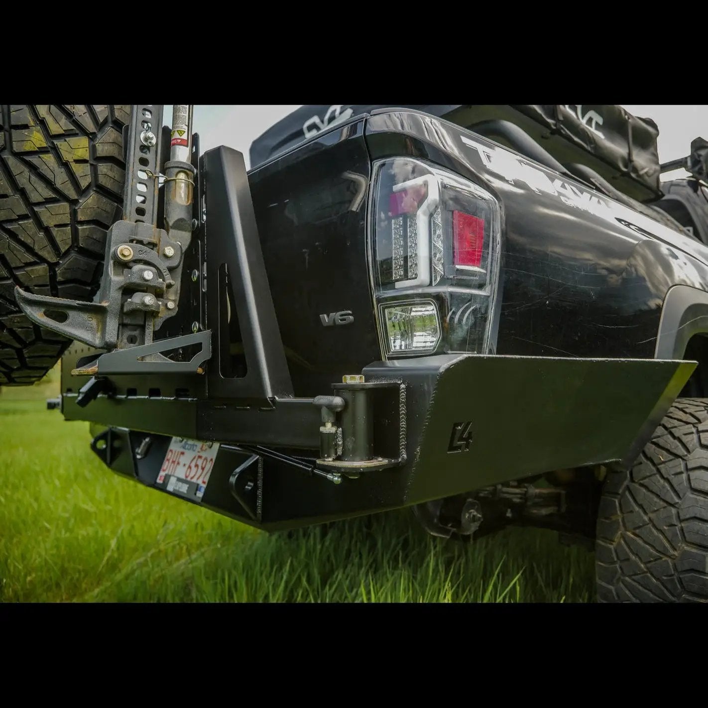 C4 Fabrication Tacoma Overland Series High Clearance Rear Bumper / 3rd Gen / 2016-2023 by C4 Fabrication