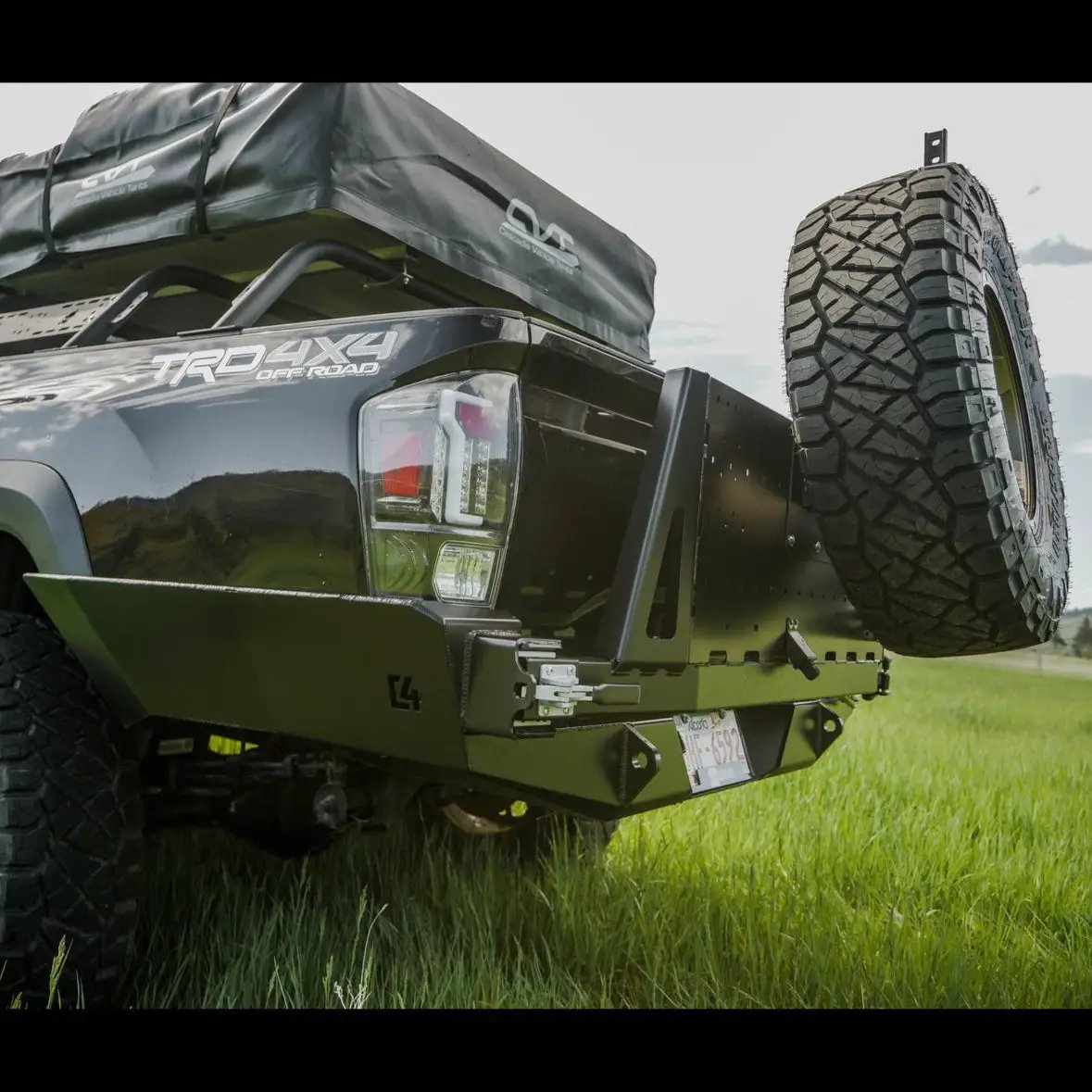 C4 Fabrication Tacoma Overland Series High Clearance Rear Bumper / 3rd Gen / 2016-2023 by C4 Fabrication