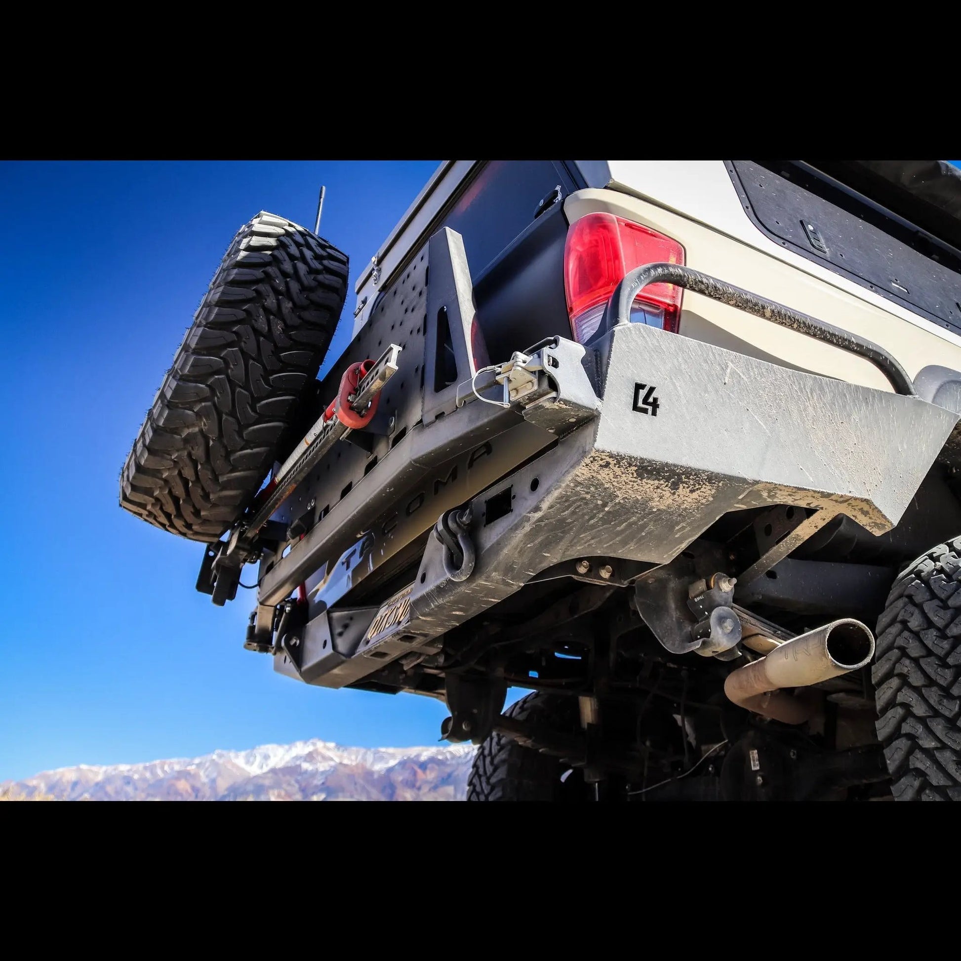 C4 Fabrication Tacoma Overland Series High Clearance Rear Bumper / 3rd Gen / 2016-2023 by C4 Fabrication