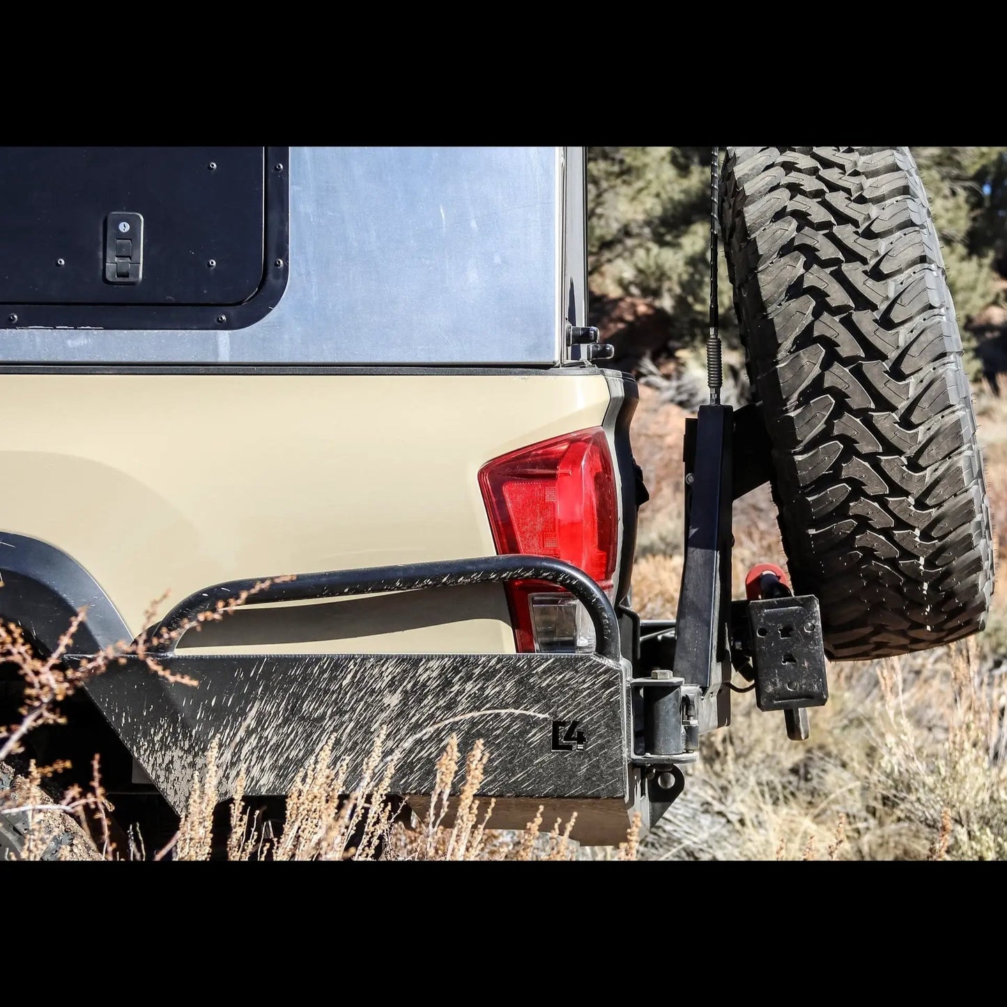 C4 Fabrication Tacoma Overland Series High Clearance Rear Bumper / 3rd Gen / 2016-2023 by C4 Fabrication