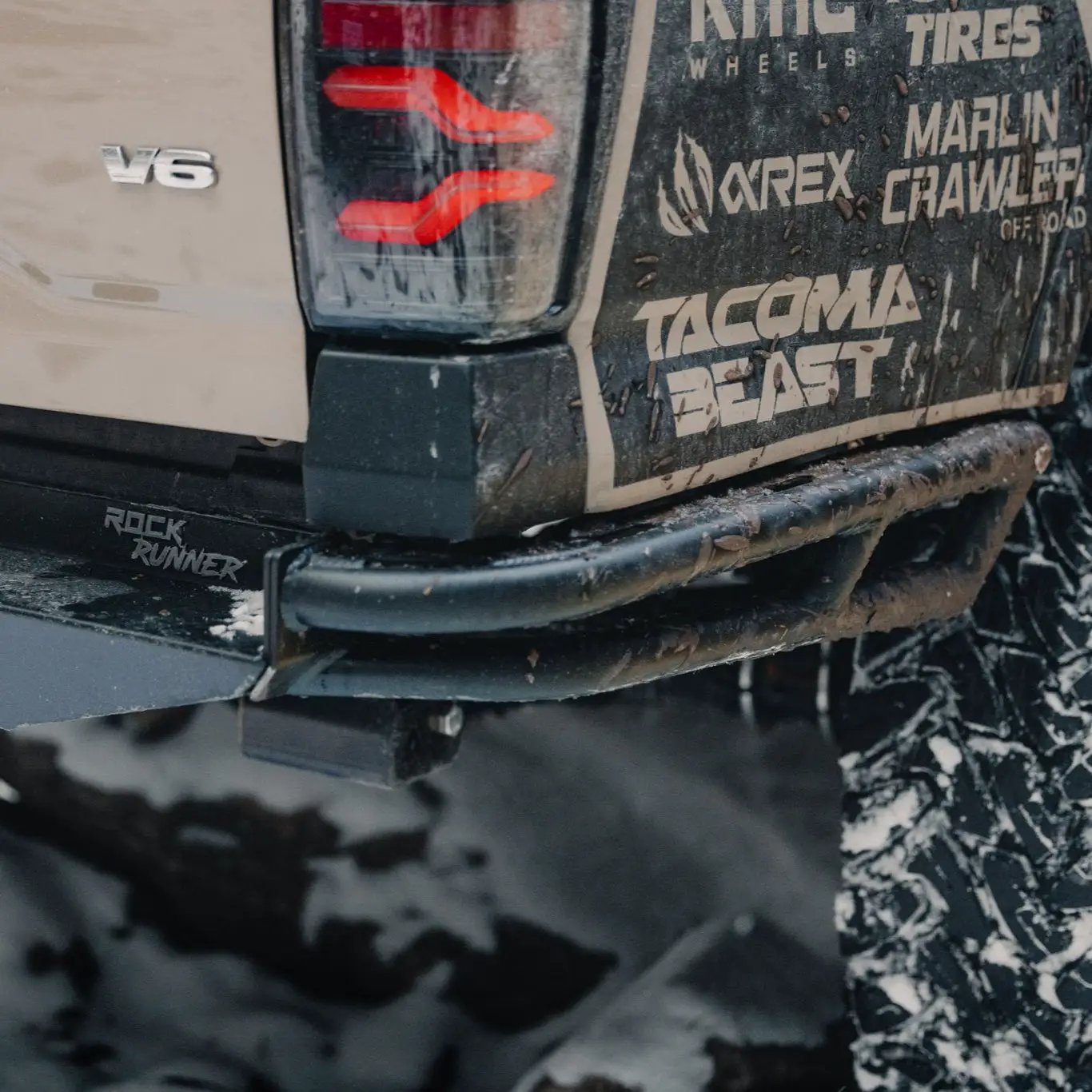 C4 Fabrication Tacoma Rock Runner High Clearance Rear Bumper / 3rd Gen / 2016-2023 by C4 Fabrication