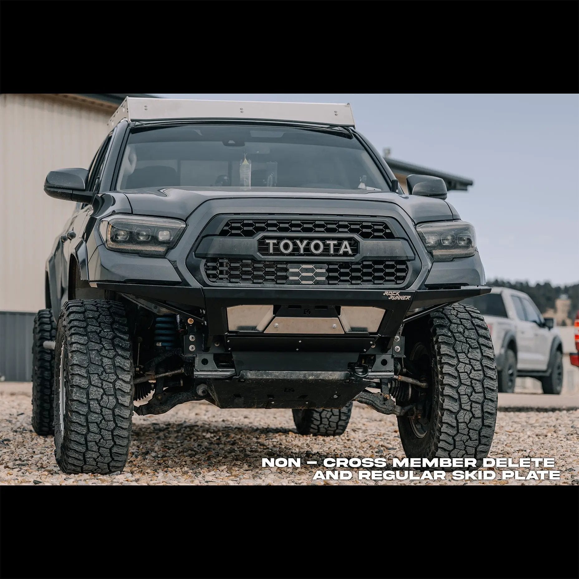 C4 Fabrication Tacoma Rock Runner Front Skid Plate w/Cross Member Delete/ 3rd Gen / 2016-2023 by C4 Fabrication