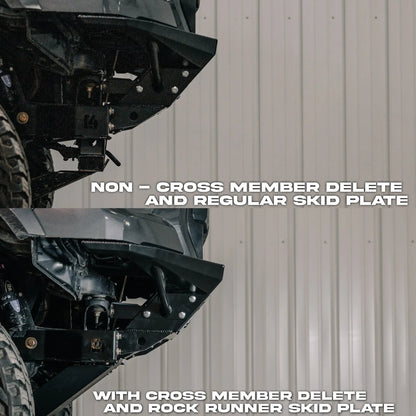 C4 Fabrication Tacoma Rock Runner Front Skid Plate w/Cross Member Delete/ 3rd Gen / 2016-2023 by C4 Fabrication