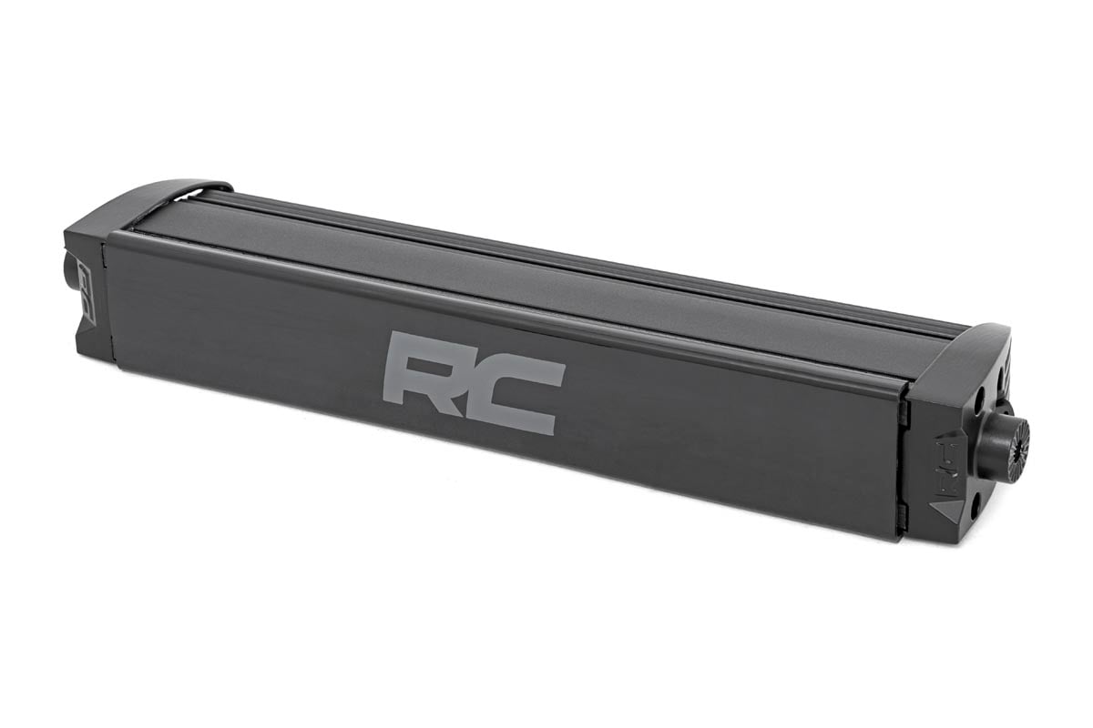 Rough Country 12 Inch Black Series LED Light Bar | Single Row | Amber DRL