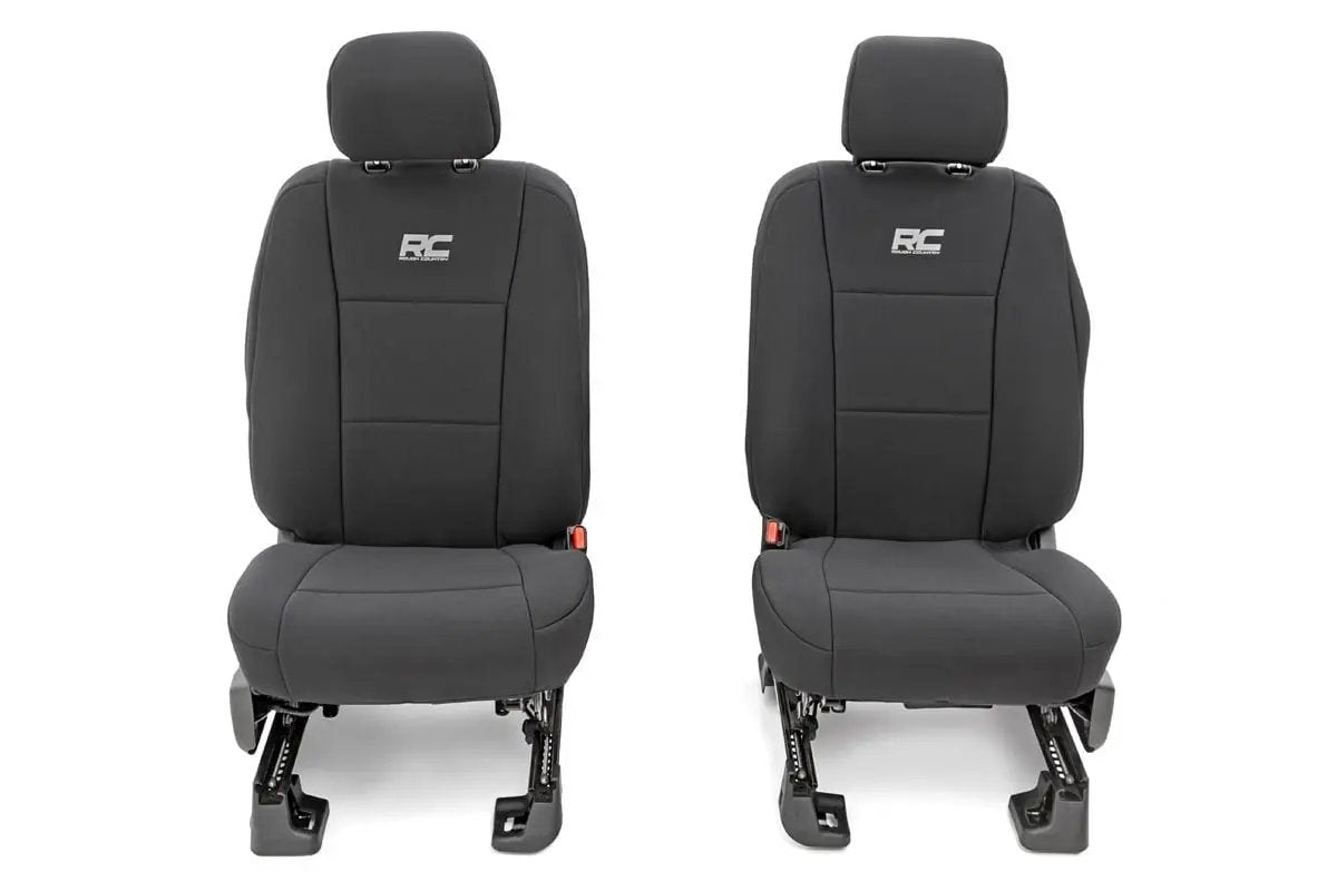 Rough Country Seat Covers | FR Bucket and RR Bench | Ford F-150/Lightning/F-250/F-350 (15-25) by Rough Country