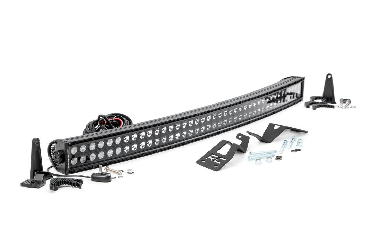 Rough Country LED Light Kit | Front Mount | 40" Black Dual Row | White DRL | Can-Am Commander Max 1000 by Rough Country