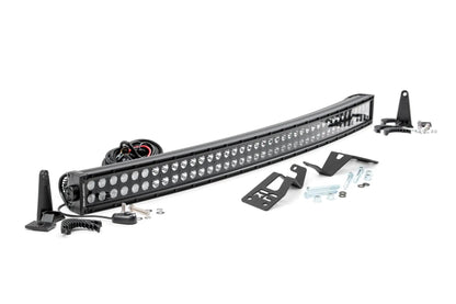 Rough Country LED Light Kit | Front Mount | 40" Black Dual Row | White DRL | Can-Am Commander Max 1000 by Rough Country