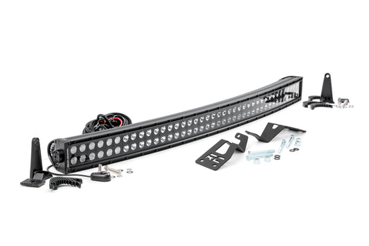 Kit de luces LED | Montaje frontal | Doble fila negra de 40" | DRL blanco | Can-Am Commander Max 1000