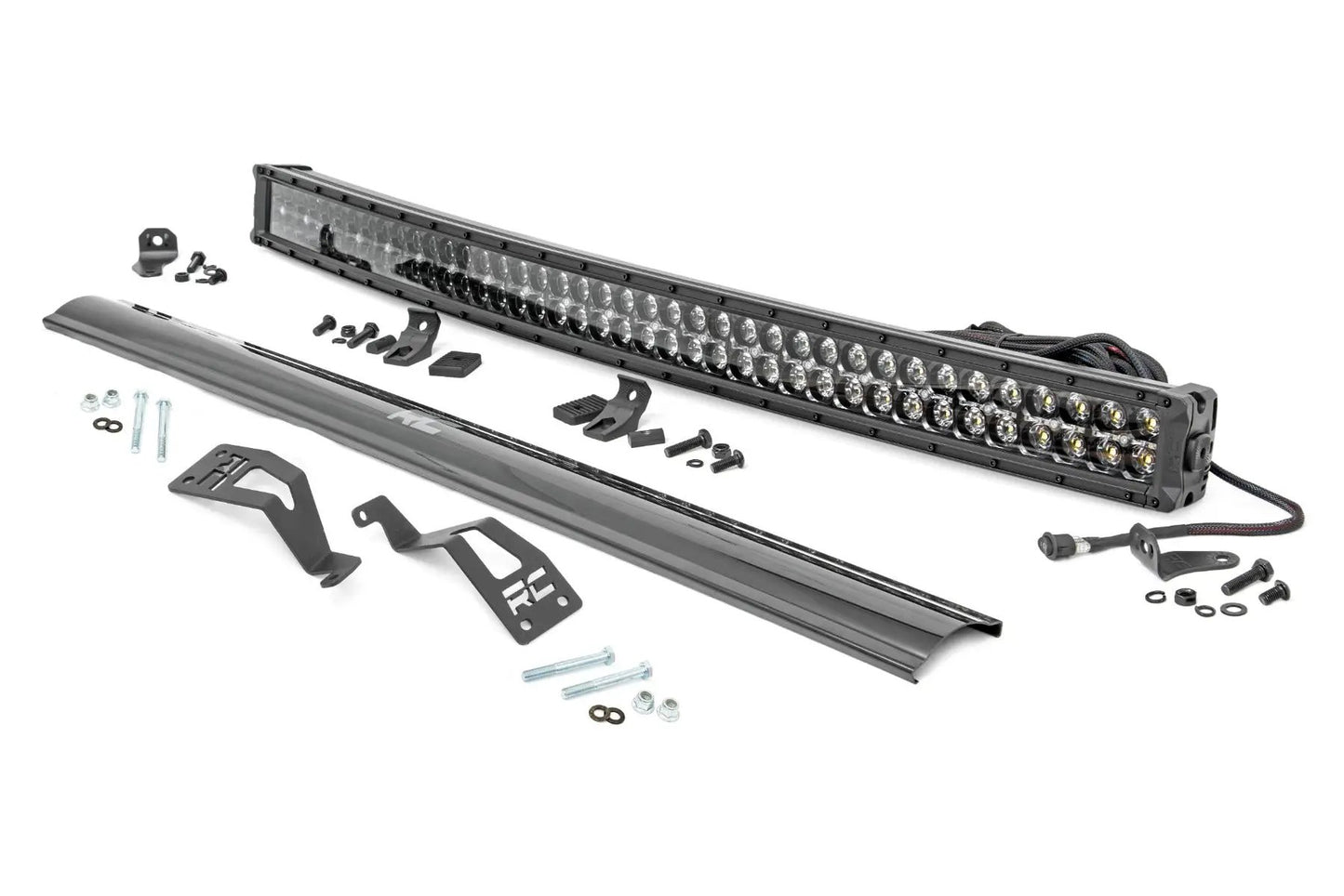 Rough Country LED Light Kit | Front Mount | 40" Black Dual Row | White DRL | Can-Am Commander Max 1000 by Rough Country