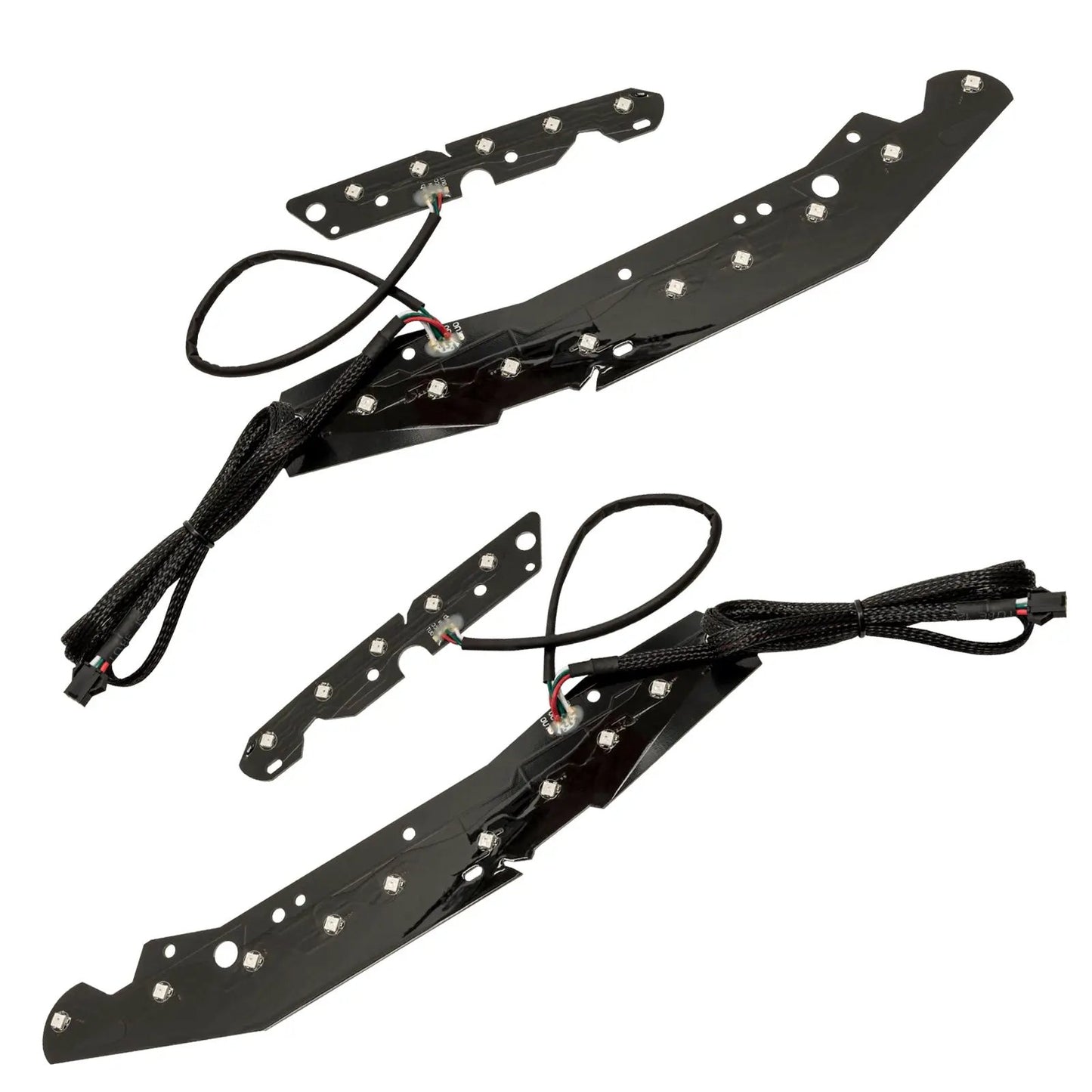 Oracle Lighting This kit comes with fully integrated Amber LED Turn signals that can be wired directly into your factory turn signals. In addition to the pre-programmed features the user can also create custom designs through pixel editing in the app. by Oracle Lighting
