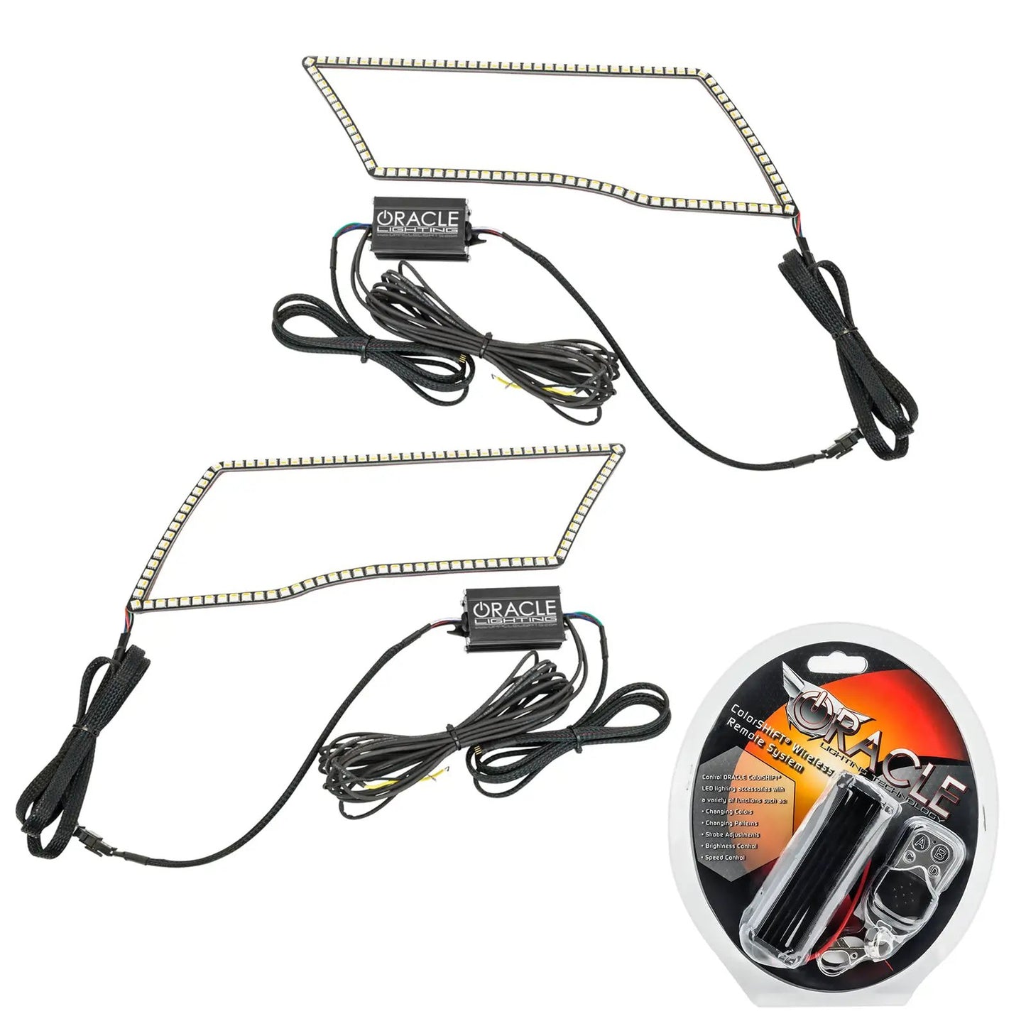 Oracle Lighting Upgrade your Dodge Ram headlights with this ColorSHIFT(tm) Halo Kit. There are different controllers you can easily pair with this kit. by Oracle Lighting