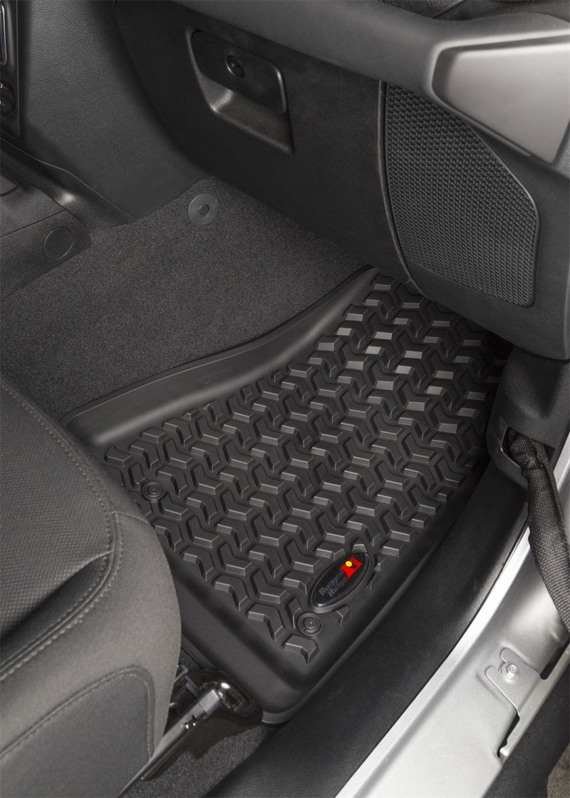 Rugged Ridge RUG Floor Liners - Black by Rugged Ridge