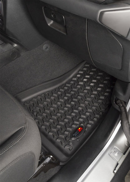 Rugged Ridge RUG Floor Liners - Black by Rugged Ridge