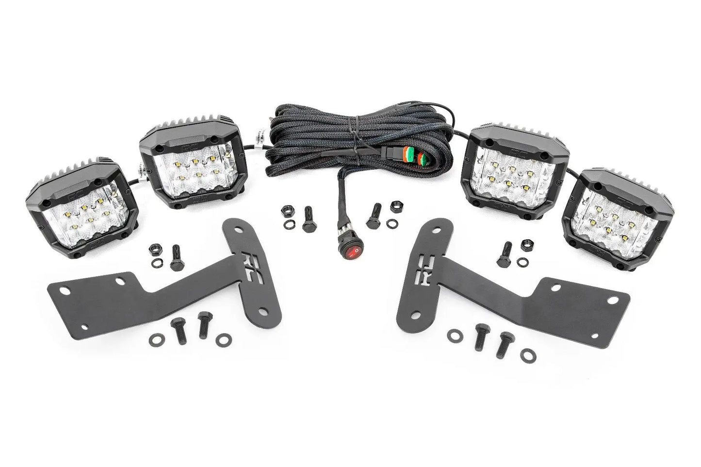 Rough Country LED Light Kit | Ditch Mount | 3" OSRAM | Wide | Toyota Tundra 2WD/4WD (14-21) by Rough Country