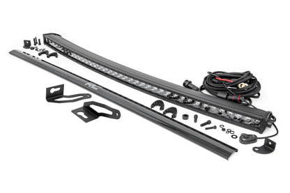 Rough Country LED Light Kit | Roof Mount | 40" Black Single Row | Jeep Cherokee KL (14-23) by Rough Country