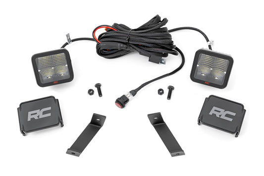Kit de Luces LED | Montaje en el Techo | Par de 2" Spectrum | Haz Concentrado | Jeep Cherokee KL (14-21)