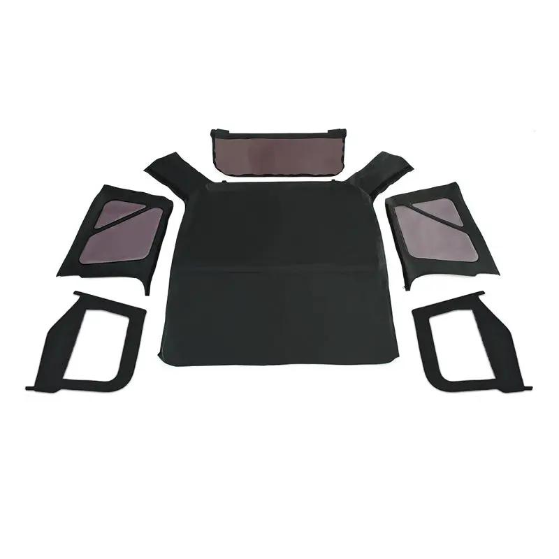 King 4WD Replacement Soft Top With Upper Doors - Black Diamond - TJ by King 4WD