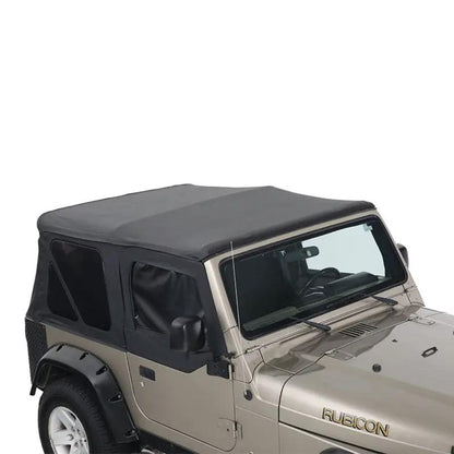 King 4WD Replacement Soft Top With Upper Doors - Black Diamond - TJ by King 4WD