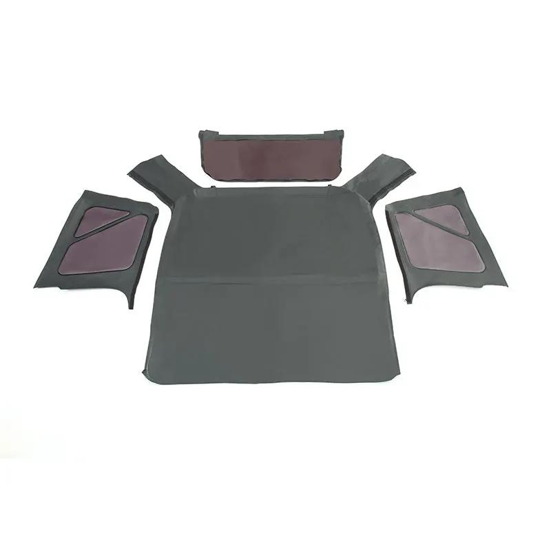 King 4WD Replacement Soft Top Without Upper Doors - Black Diamond - TJ by King 4WD