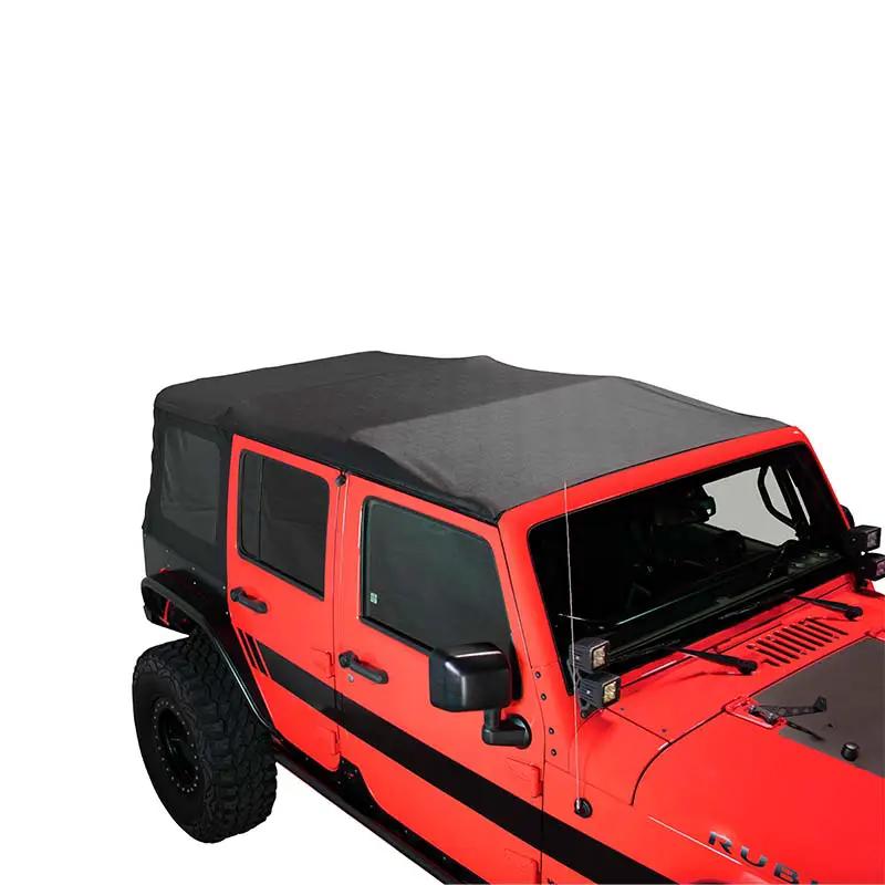 King 4WD Replacement Soft Top - Black Diamond - JK 4 Door 2007-2009 by King 4WD