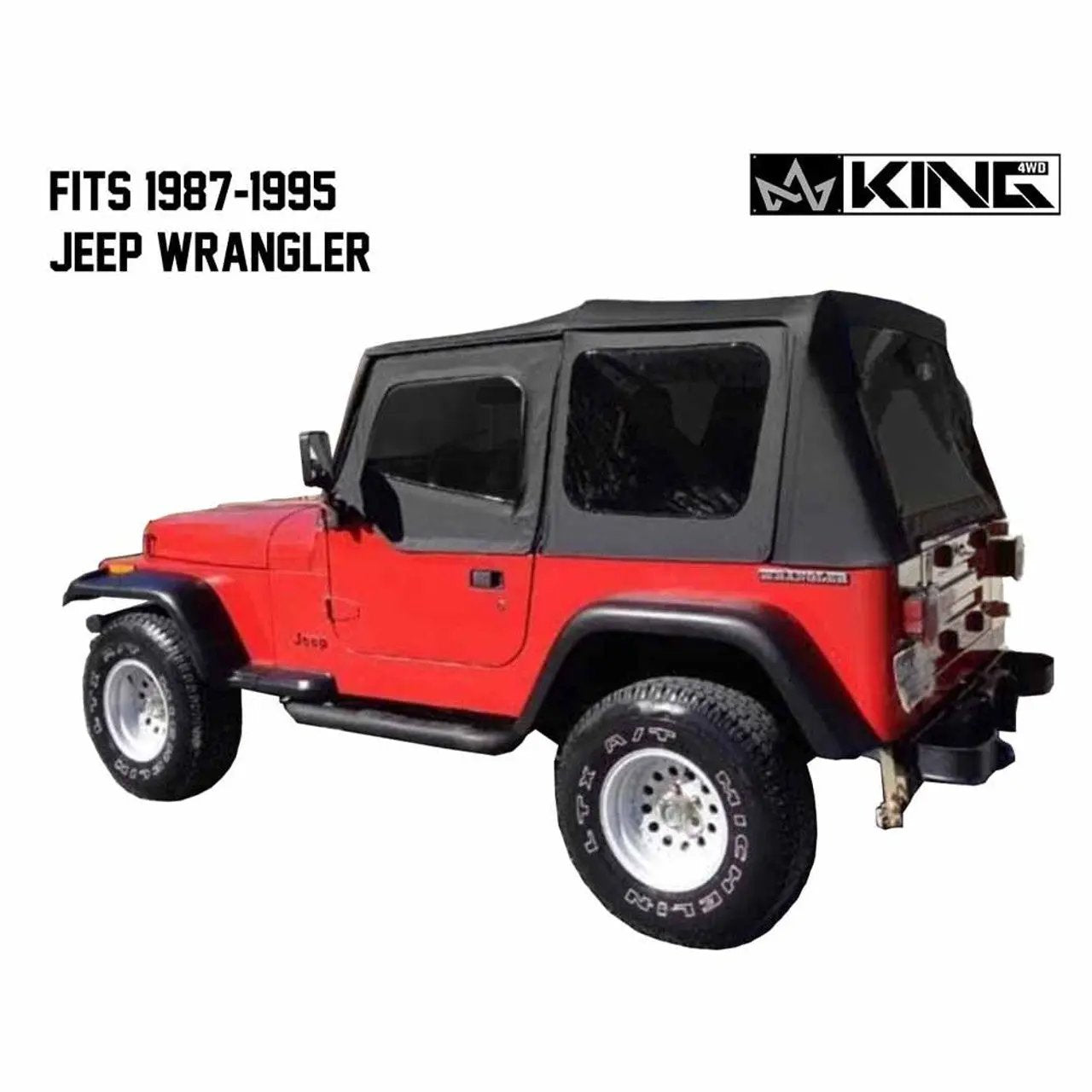 King 4WD Replacement Soft Top - Black Diamond - YJ by King 4WD