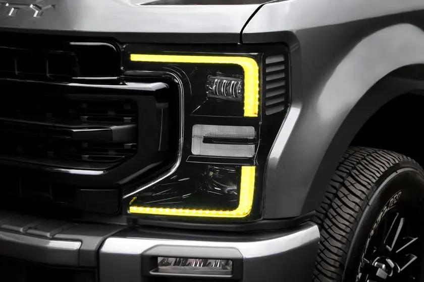 Oracle Lighting 2020-2022 Ford F-250/350 Super Duty ORACLE Dynamic ColorSHIFT(tm) Headlight DRL Upgrade Kit w/Switchback Turn Signals