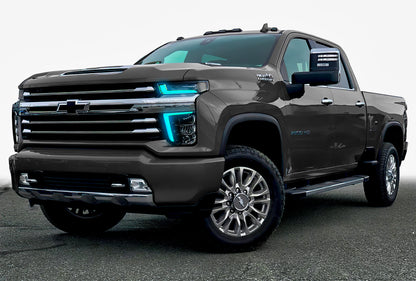 Oracle Lighting 2020-2021 Chevrolet Silverado HD 2500/3500 ColorSHIFT(tm) RGB+W Headlight DRL Upgrade Kit by Oracle Lighting