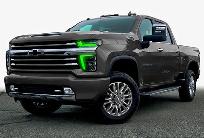 Oracle Lighting 2020-2021 Chevrolet Silverado HD 2500/3500 ColorSHIFT(tm) RGB+W Headlight DRL Upgrade Kit by Oracle Lighting