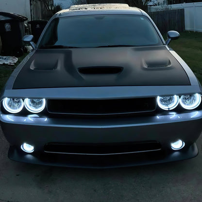 Oracle Lighting 2008-2014 Dodge Challenger Dynamic ColorSHIFT(tm) Surface Mount Headlight & Fog Light Halo Kit - COMBO by Oracle Lighting