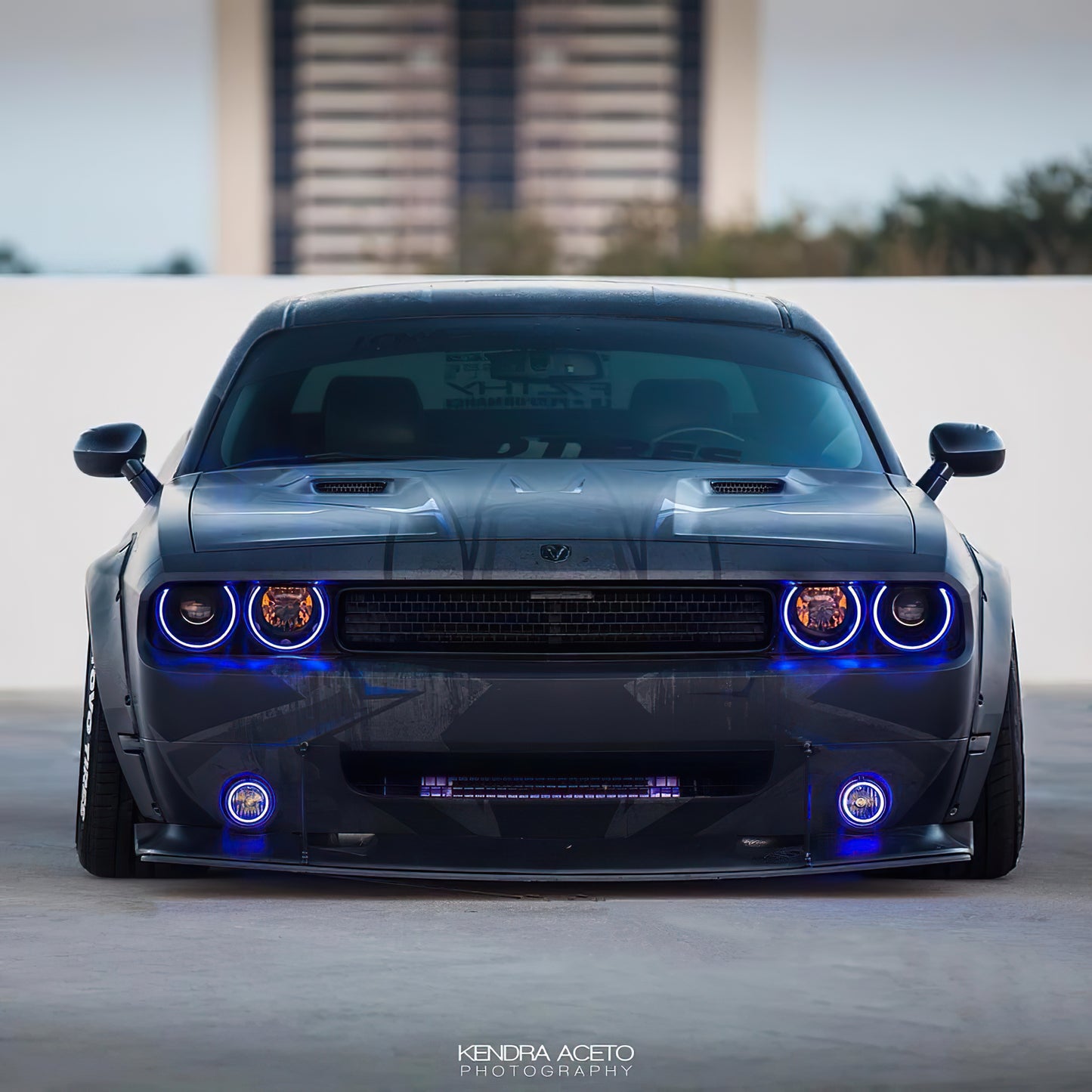 Oracle Lighting 2008-2014 Dodge Challenger Dynamic ColorSHIFT(tm) Surface Mount Headlight & Fog Light Halo Kit - COMBO by Oracle Lighting
