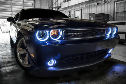 Oracle Lighting 2008-2014 Dodge Challenger Dynamic ColorSHIFT(tm) Surface Mount Headlight & Fog Light Halo Kit - COMBO by Oracle Lighting